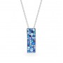 Колие с Кристали Сваровски/Swarovski Galaxy Sapphire